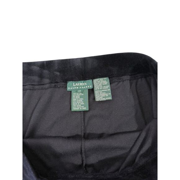 Ralph Lauren Womens 3X Red Black Red Stripe Velour Track Suit Set Half Zip - Picture 9 of 12